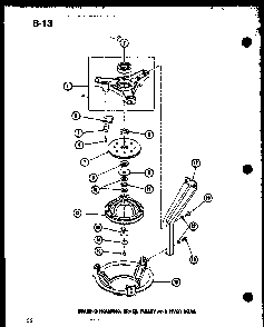Breaking Housing Diagram and Parts List for TAA200 P75751-13W Amana Washer