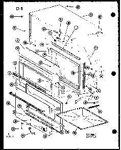 Interior Parts Diagram and Parts List for RR-9TB P75043-3M Amana Microwave