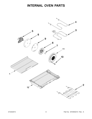 04 - INTERNAL OVEN PARTS Diagram and Parts List for YMIT8795BS00  Maytag Range