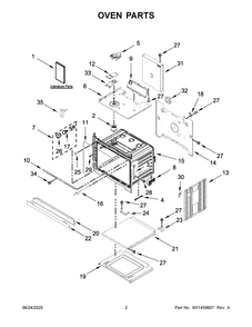 Oven Parts Diagram and Parts List for MEW9527FZ04  Maytag Washer