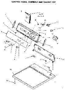 Control Panel And Top Diagram and Parts List for NG4819L53738  Speed Queen Dryer