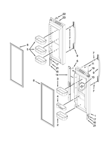 Part Location Diagram of W10290553 Whirlpool BIN-CNTLVR