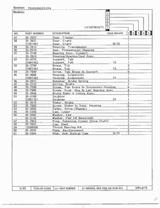Transmission Page 3 Diagram and Parts List for 6746A  Norge Washer