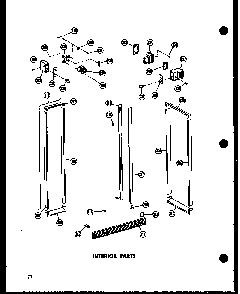 Interior Parts Diagram and Parts List for SRN22N-C-P60230-64WC  Amana Refrigerator