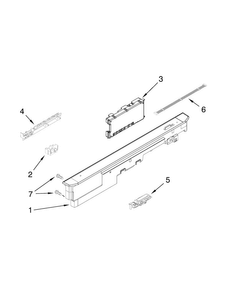 Control Panel And Latch Parts Diagram and Parts List for MDB6769PAB0  Maytag Dishwasher