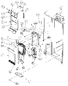 Evaporator And Air Handling Diagram and Parts List for 36271-P1121801W  Amana Refrigerator