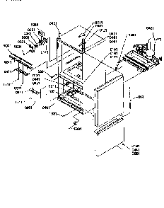 Controls And Light Covers Diagram and Parts List for 67275-P1311001WE  Amana Refrigerator