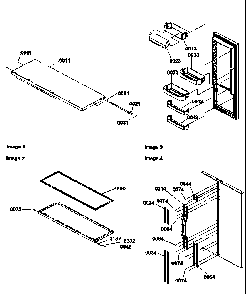 Refrigerator Door & Door Trim And Handles Diagram and Parts List for 58635-P1317501WE  Amana Refrigerator