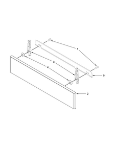 Drawer Parts Diagram and Parts List for JES1750CEB0  Jenn-Air Range