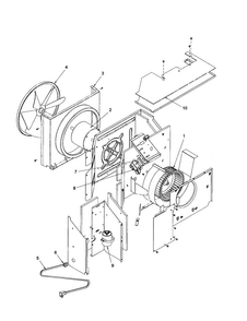 Fan And Control Assembly Diagram and Parts List for TC10090W1-TC10090W1  Amana Air Conditioner