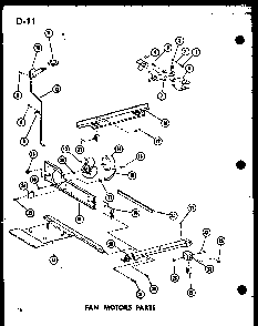 Fan Motors Parts Diagram and Parts List for TC18D-L-P74660-5WL  Amana Refrigerator