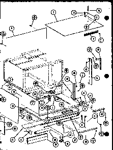 Section 1 Diagram and Parts List for RCC-1010 P85729-1S Amana Range