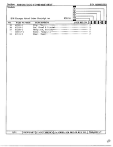 Fresh Food Compartment Page 3 Diagram and Parts List for 20591  Maytag Refrigerator