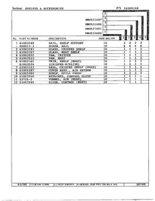 Shelves/accessories Page 2 Diagram and Parts List for HMG531680  Admiral Refrigerator