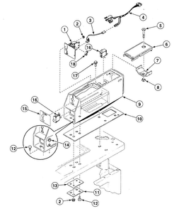 Meter Case Diagram and Parts List for SWTT21WN  Speed Queen Washer