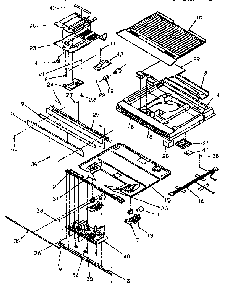 Divider Block Diagram and Parts List for TR21S4E-1196104WE  Amana Refrigerator