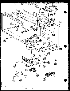 Section 2 Diagram and Parts List for RL6-1020ET P76383-3M Amana Microwave