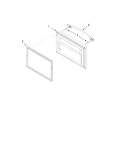 Freezer Door Parts Diagram and Parts List for AFD2535DEQ5  Amana Refrigerator