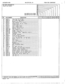 Fresh Food Compartment Page 3 Diagram and Parts List for 23972A  Admiral Refrigerator