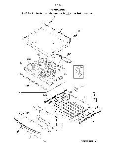 Top/Drawer Diagram and Parts List for 79092643810  Kenmore Range