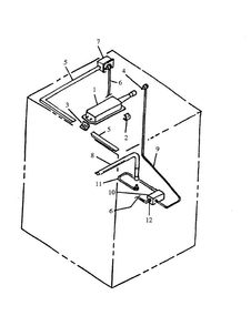 Gas Components Diagram and Parts List for AGS780WW-P1168601NW  Amana Range