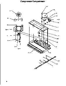 Compressor Compartment Diagram and Parts List for TA18S2W-P1194501WW  Amana Refrigerator