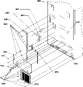 Cabinet Back Diagram and Parts List for BX21TE-P1196513WE  Amana Refrigerator