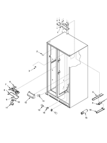 Evap Fan Assy And Lights Diagram and Parts List for SK535-2-PSK535062W  Maytag Refrigerator