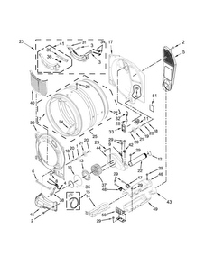 Part Location Diagram of W11712678 Whirlpool BULKHEAD FRONT - ALPHA, WHT