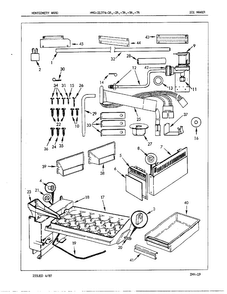 Ice Maker Diagram and Parts List for 21374A  Admiral Refrigerator