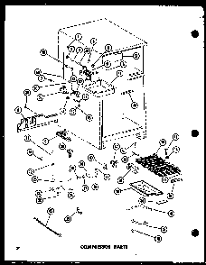 Compressor Parts Diagram and Parts List for TC18E-L-P74660-14WL  Amana Refrigerator