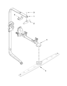 Upper Wash And Rinse Parts Diagram and Parts List for JDB8700AWS3  Jenn-Air Dishwasher