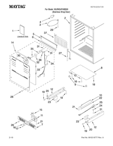 Part Location Diagram of W10319172 Whirlpool ENERGY GUIDE