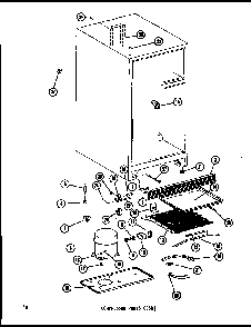 Compressor Parts Diagram and Parts List for TM14F-P75658-2W  Amana Refrigerator