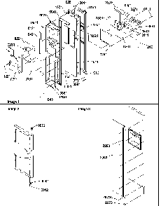 Freezer Door Diagram and Parts List for SRDE520SW-P1183103WW  Amana Refrigerator