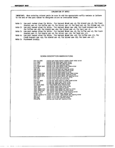 Explanation Of Notes Diagram and Parts List for 21974A  Admiral Refrigerator