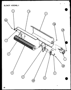 Blower Assembly 2 Diagram and Parts List for PTC12300ER P9812515R Amana Air Conditioner