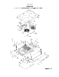 Top/Drawer Diagram and Parts List for 79041313413  Kenmore Range