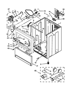 Part Location Diagram of W10547698 Whirlpool CABINET