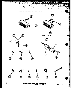 Power Cord Diagram and Parts List for TAA300 P75751-14W Amana Washer