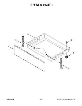 Drawer Parts Diagram and Parts List for MER6600FZ2  Maytag Range
