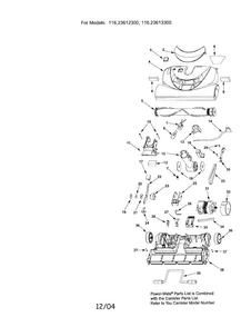Part Location Diagram of KS4153196 Whirlpool Vacuum powermate swivel