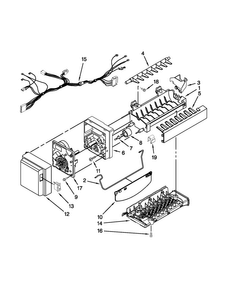 Icemaker Parts Diagram and Parts List for JFI2089WTS7  Jenn-Air Refrigerator