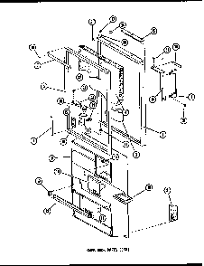 Lower Door Parts Diagram and Parts List for TM14F-P75658-2W  Amana Refrigerator
