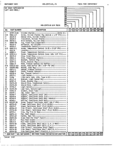 Fresh Food Compartment Page 2 Diagram and Parts List for 23973A  Admiral Refrigerator