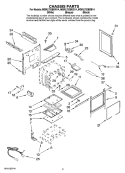 CHASSIS PARTS Diagram and Parts List for MGRL752BDW14  Maytag Range