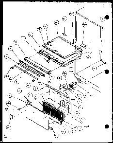 Divider And Evaporator Diagram and Parts List for BZ22QL-P1153001WL  Amana Refrigerator
