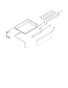 Drawer And Rack Parts Diagram and Parts List for MGR8875WS0  Maytag Range