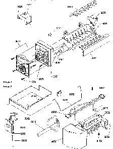 Ice Maker Assemblies And Parts Diagram and Parts List for TA20TW-P1306101WW  Amana Refrigerator