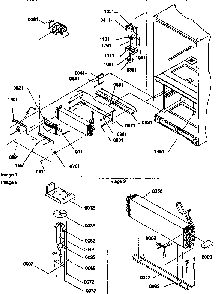 Freezer Control Assembly Diagram and Parts List for 77275-P1311201WE  Amana Refrigerator